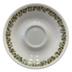 Corelle Livingware Saucers Set of 4 Spring‎ Blossom Green Floral Vintage